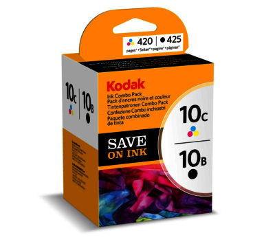 KODAK  10C Tri-colour & 10B Black Ink Cartridge - Twin Pack
